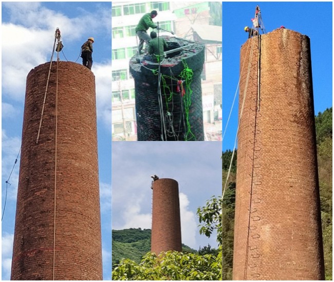 巴彦淖尔烟囱拆除方案设计及拆除流程